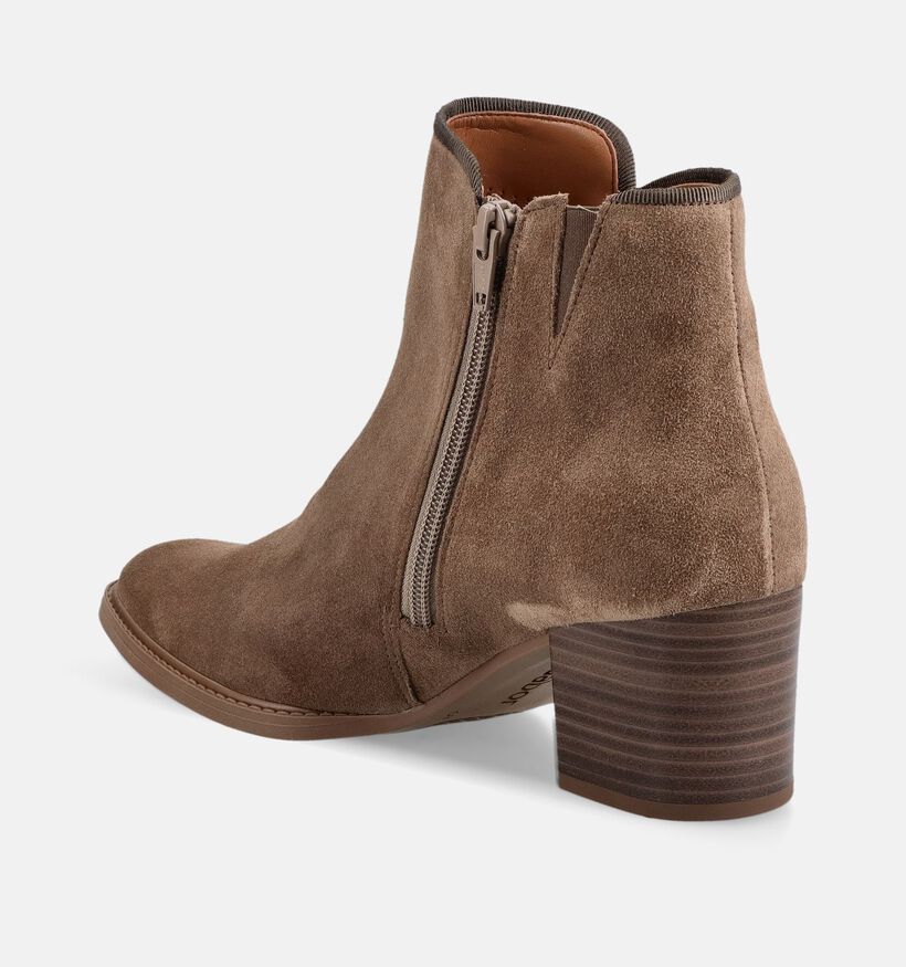 Gabor Comfort Taupe Enkellaarzen met Hak voor dames (380080)
