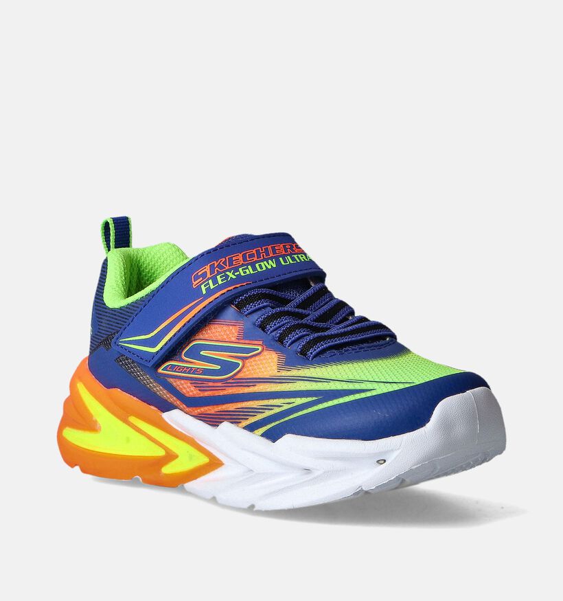 Skechers Flex Glow Ultra Blauwe Sneakers voor meisjes, jongens (352315)
