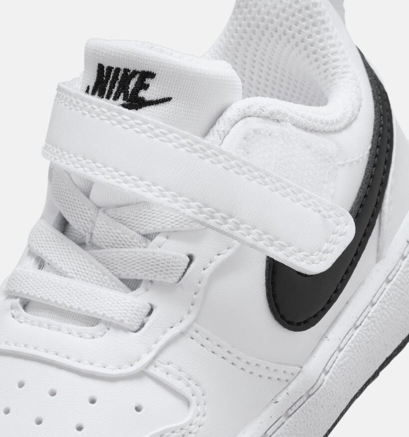 Nike Court Borough Low TD Witte Sneakers voor jongens, meisjes (357360) - geschikt voor steunzolen