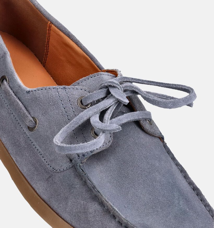 Via Borgo Chaussures bateau en Bleu pour hommes (373690)