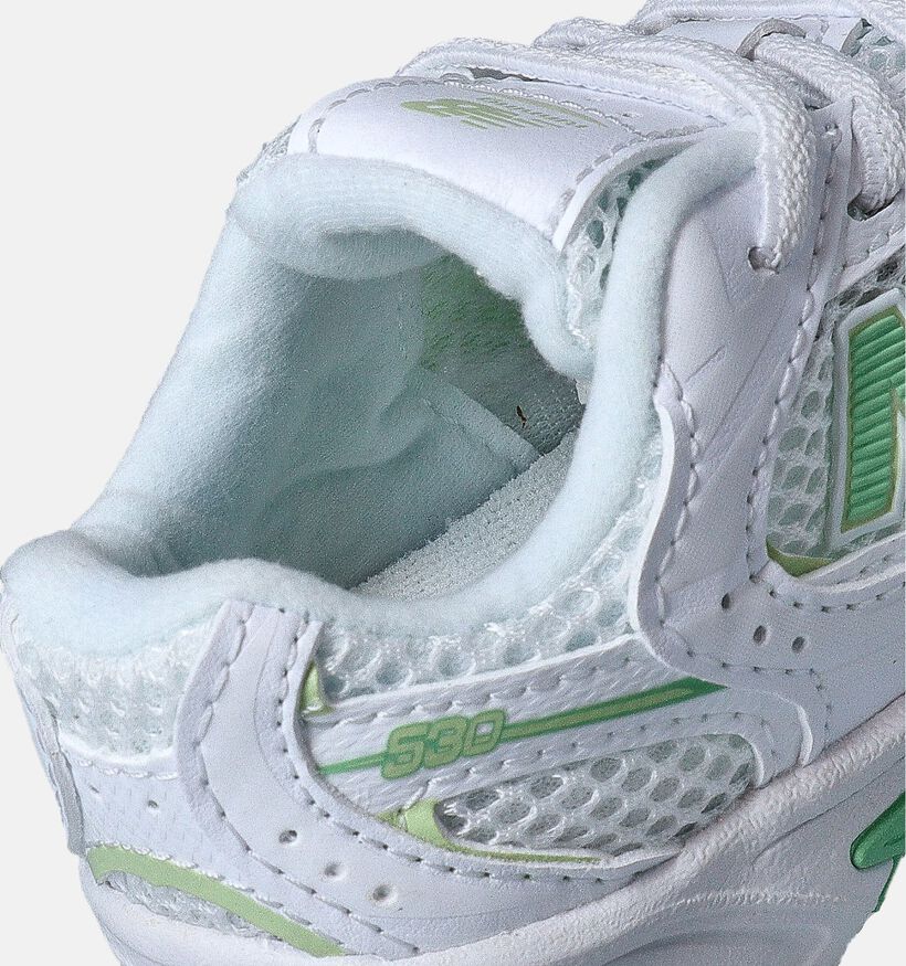 New Balance 530 Baskets en Argent pour filles, garçons (365013) - pour semelles orthopédiques