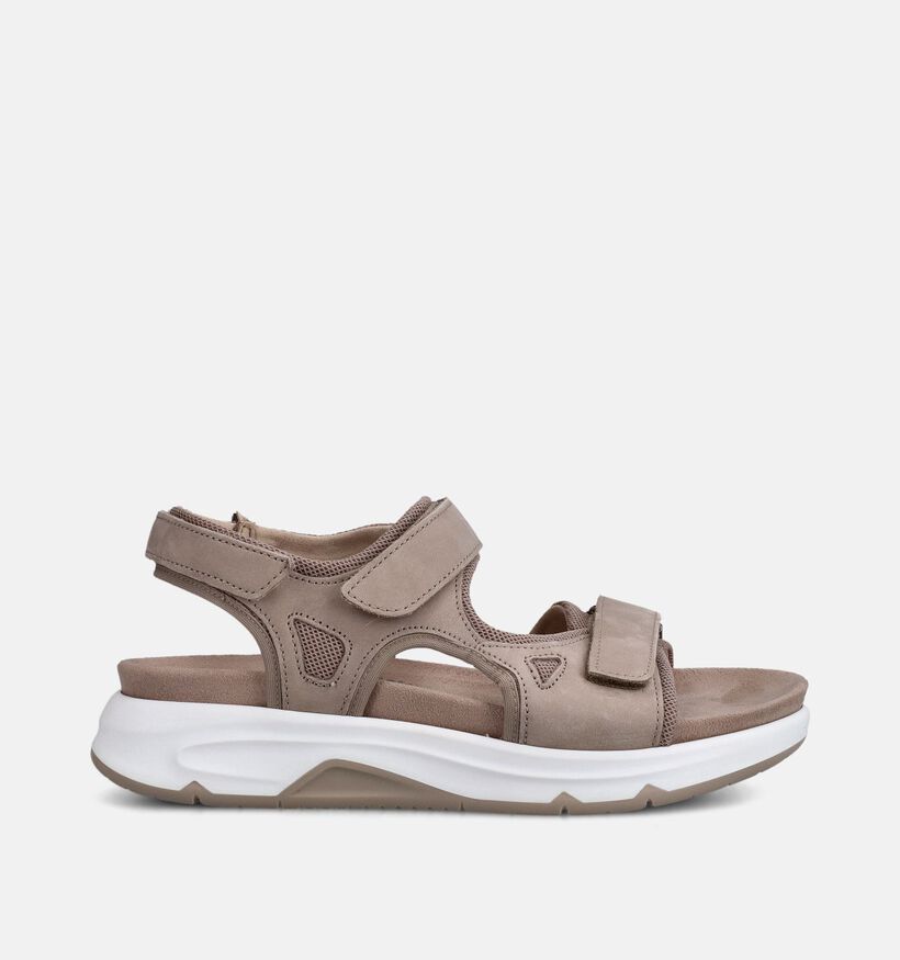 Gabor Rollingsoft Taupe Sandalen voor dames (368393) - geschikt voor steunzolen