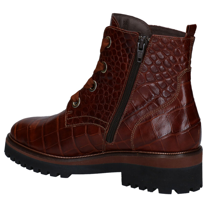 Softwaves Cognac Bottines in leer (281935)