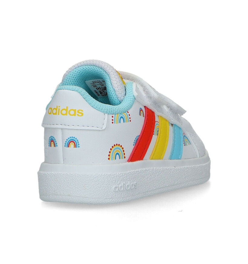adidas Grand Court 2.0 Witte Sneakers voor jongens, meisjes (318977)