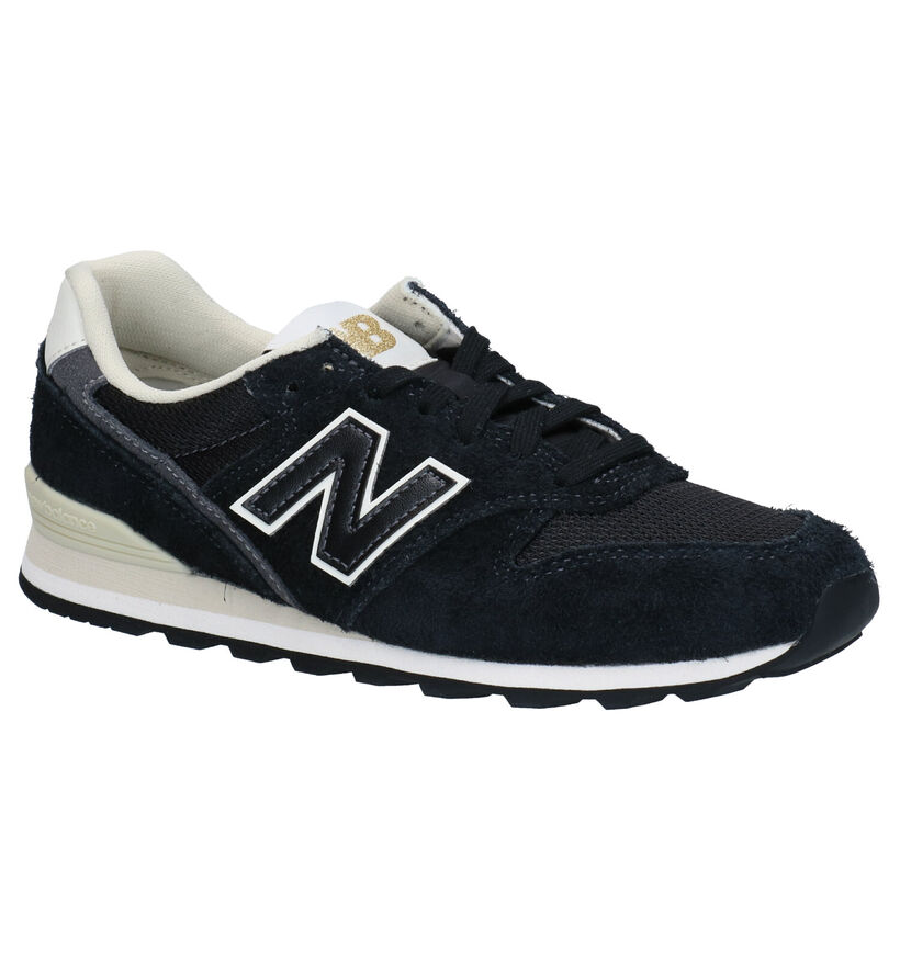 New Balance WL 996 Roze Sneakers in daim (267012)