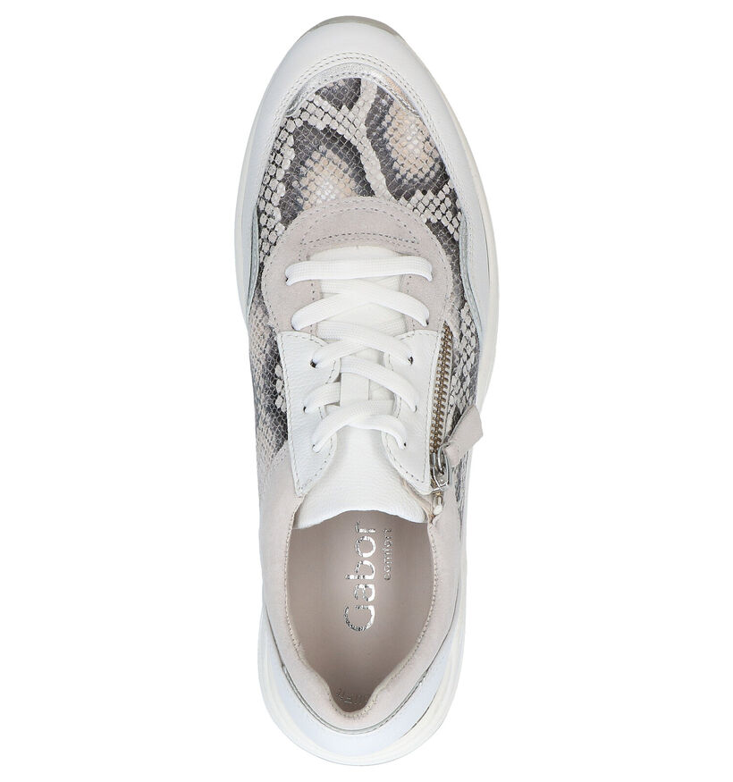 Gabor Optifit Witte Sneakers in leer (271543)