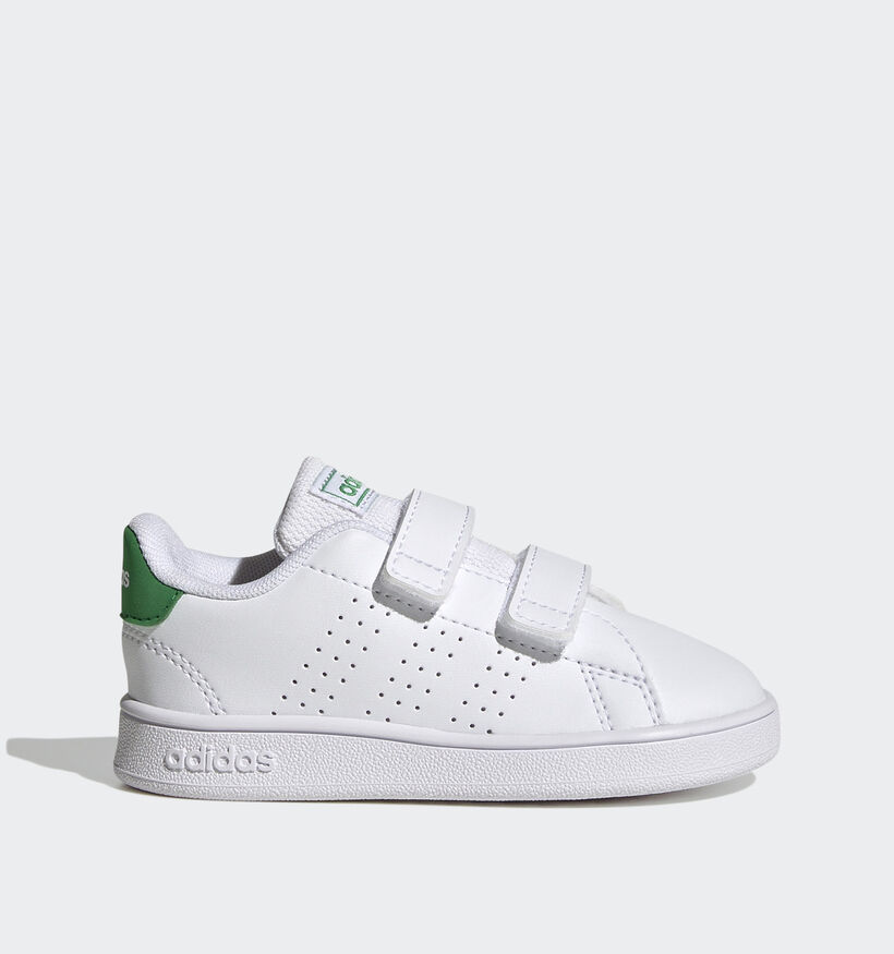 adidas Advantage Baskets en Blanc pour filles, garçons (350568) - pour semelles orthopédiques