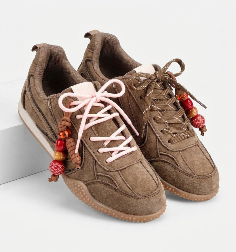Laurent David Baskets en Vert kaki pour femmes (380982) - pour semelles orthop&eacute;diques