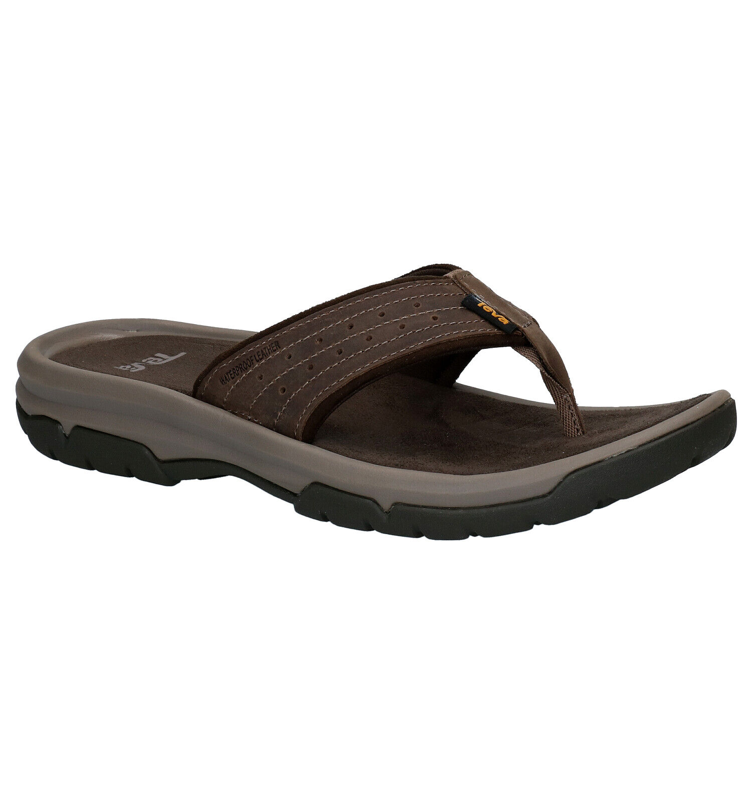 Teva slippers leer on sale
