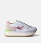 Sun68 Big Stargirl Spongee Logo Baskets en Blanc pour femmes (351706) - pour semelles orthopédiques