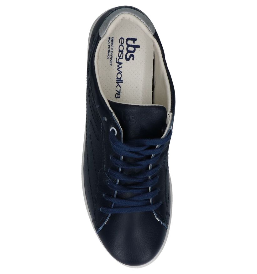 Donker Blauwe Veterschoenen Tbs Oxygen in leer (236050)