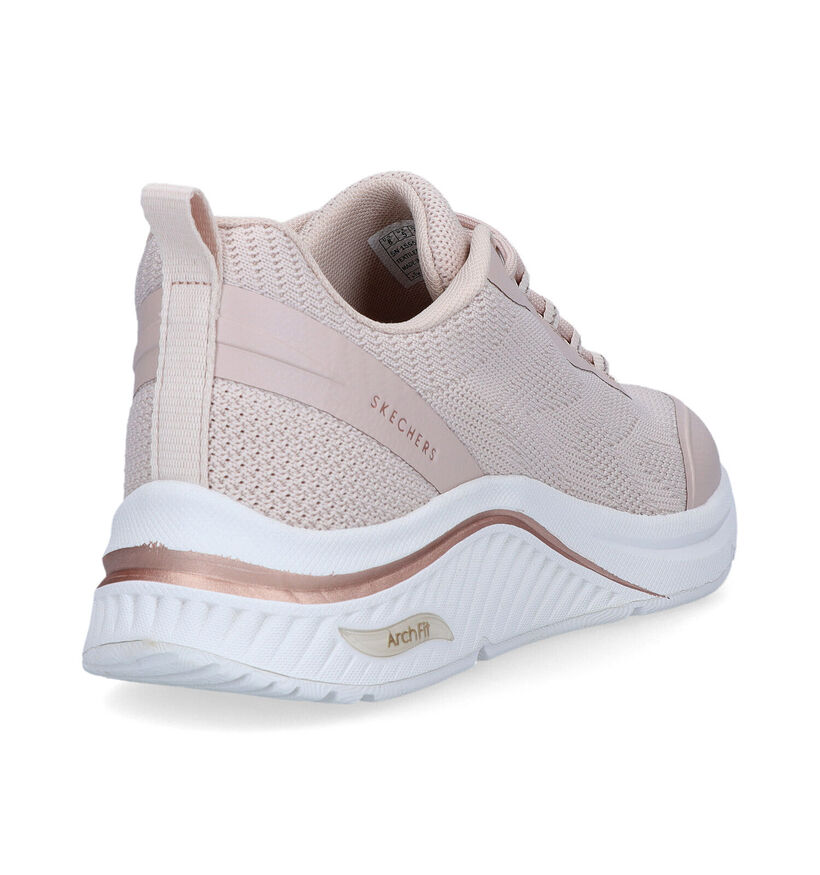 Skechers Arch Fit S-Miles Baskets en Rose pour femmes (325455) - pour semelles orthopédiques