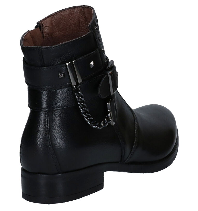 NeroGiardini Bottines plates en Noir en cuir (278990)