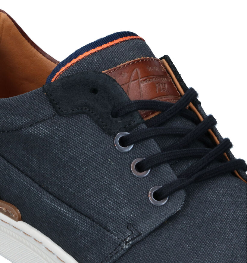 Bullboxer Zwarte Veterschoenen voor heren (346828) - geschikt voor steunzolen