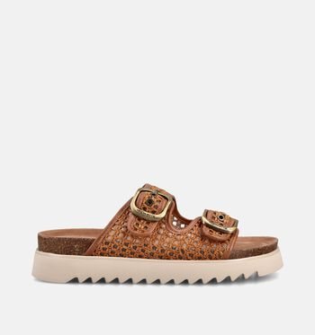 Tamaris Slippers Cognac