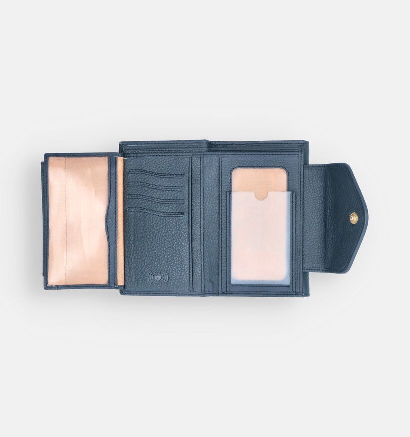 Crinkles Porte-monnaie en Bleu fonc&eacute; pour femmes (375955)