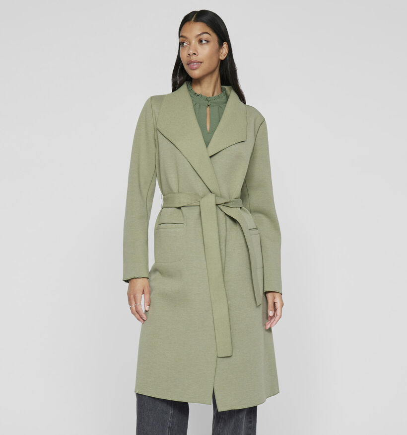 Vila Juice Manteau mi-long en Vert pour femmes (351776)