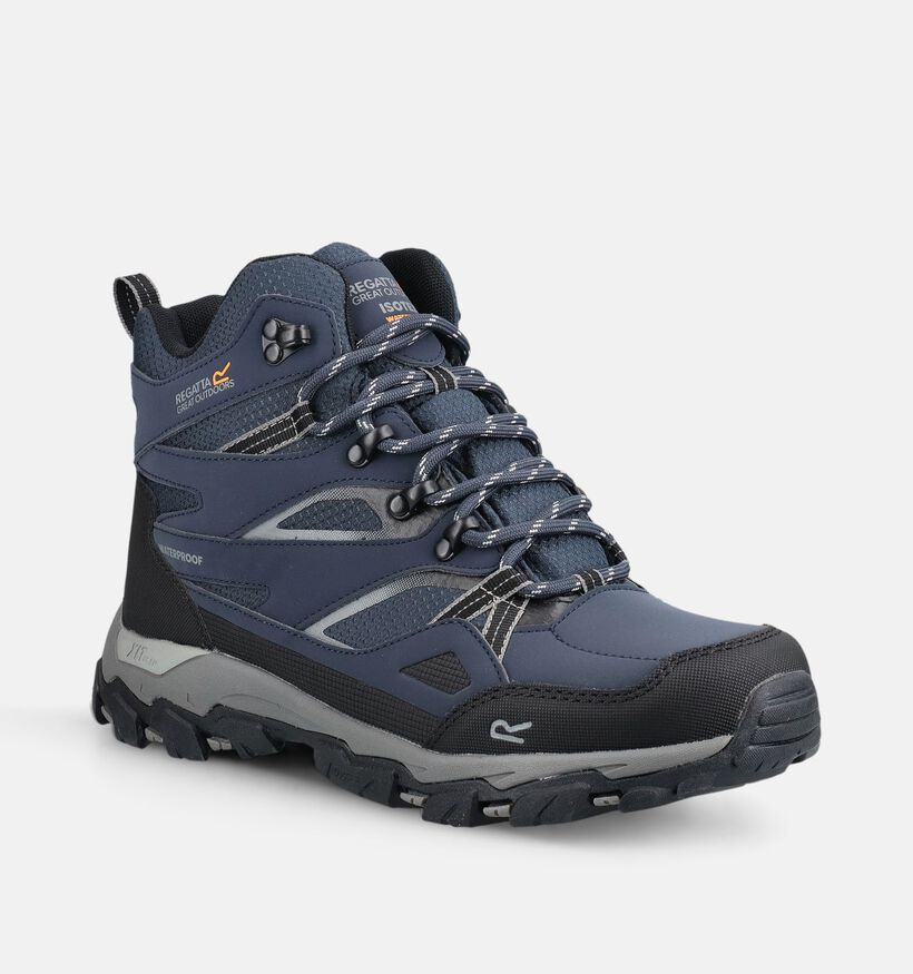 Regatta Holcombe III Blauwe Wandelschoenen voor heren (377532) - geschikt voor steunzolen