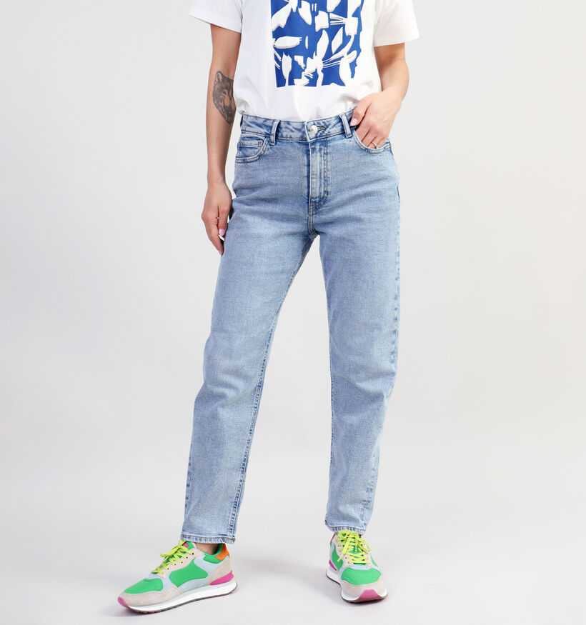 Pieces Bella Blauwe Rechte jeans L30 voor dames (335632)