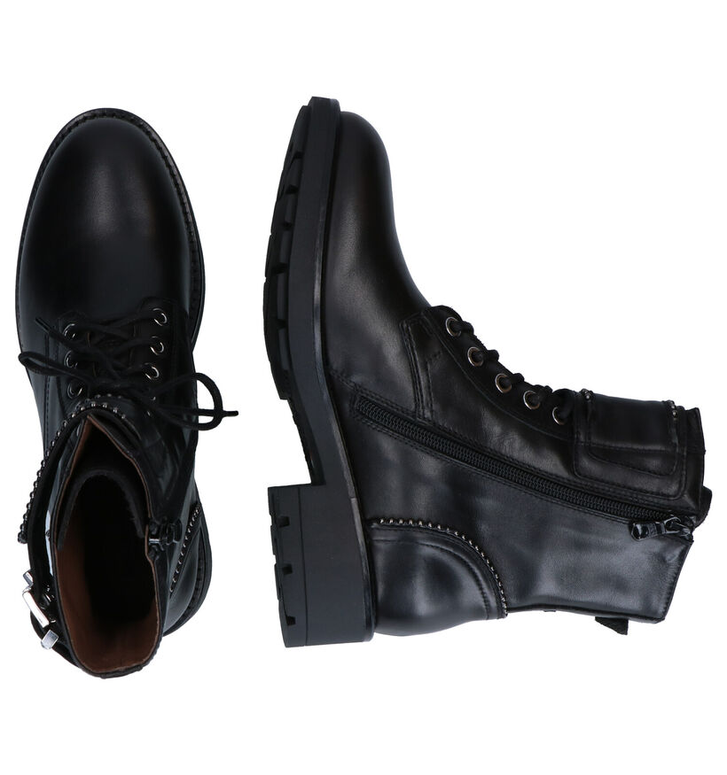 NeroGiardini Boots à lacets en Noir en cuir (296634)