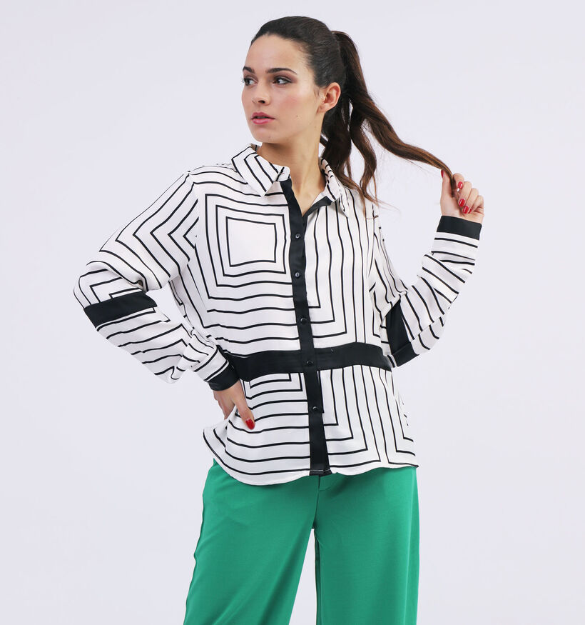 Vila Binala Blouse en Blanc / Noir pour femmes (326959)