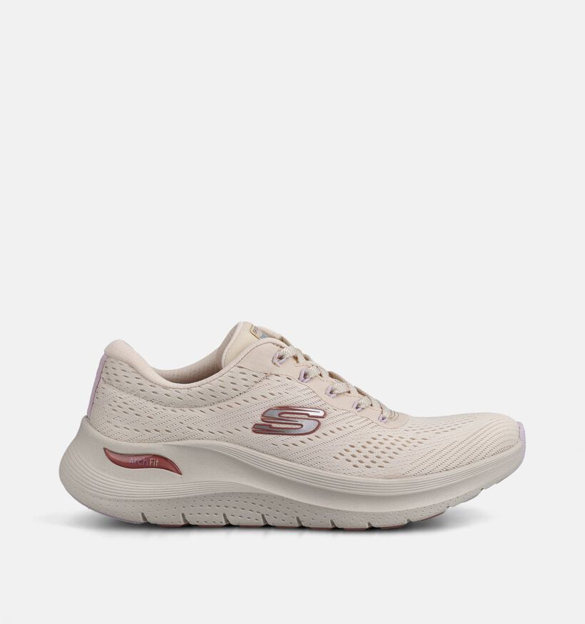 Skechers Arch Fit 2.0 Big League Ecru Sneakers voor dames (367468) - geschikt voor steunzolen