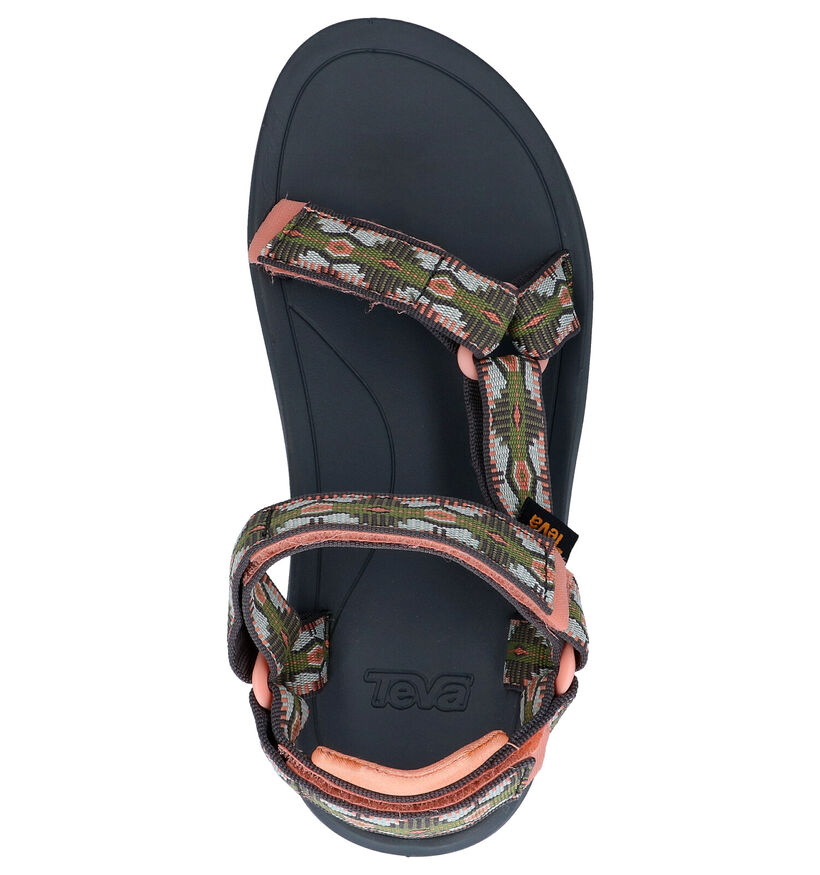 Teva Hurricane XL1 Kaki/Roze Sandalen in stof (273057)