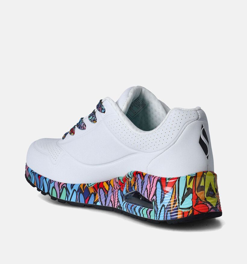 Skechers Uno Witte Sneakers voor dames (352258) - geschikt voor steunzolen