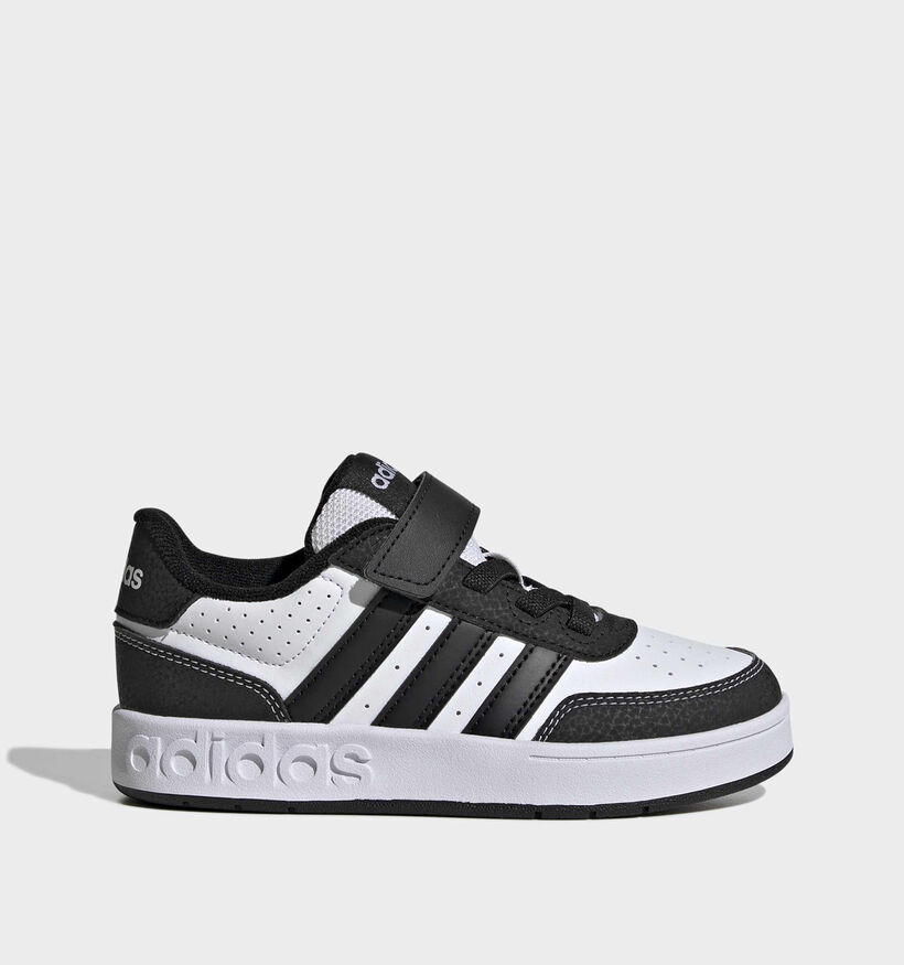adidas Breakbase Witte/Zwarte Sneakers voor jongens, meisjes (366827) - geschikt voor steunzolen