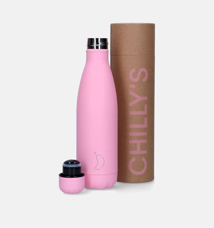 Chilly’s Pastel Edition Roze Drinkfles 500ml voor dames, meisjes (348992)