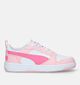 Puma Rebound V6 Lo Roze Sneakers voor meisjes (334483) - geschikt voor steunzolen