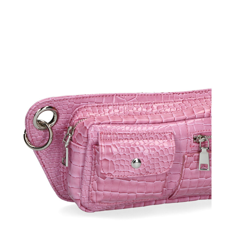 Hvisk Brillay Croco Vegan Sac port&eacute; crois&eacute; en Bleu en simili cuir (301350)