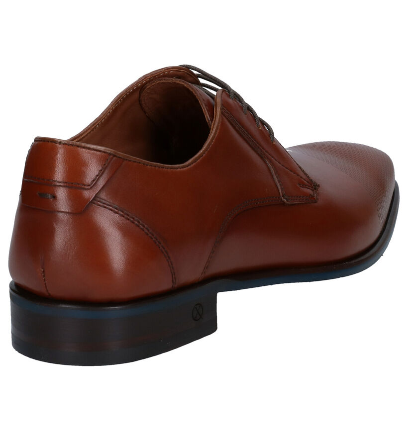 Ambiorix Flavius Chaussures Habillées en Cognac en cuir (283931)