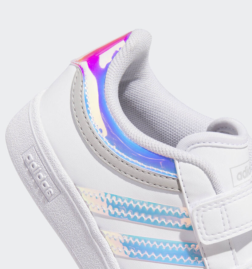 adidas Hoops 4.0 Witte Sneakers voor jongens, meisjes (362485) - geschikt voor steunzolen