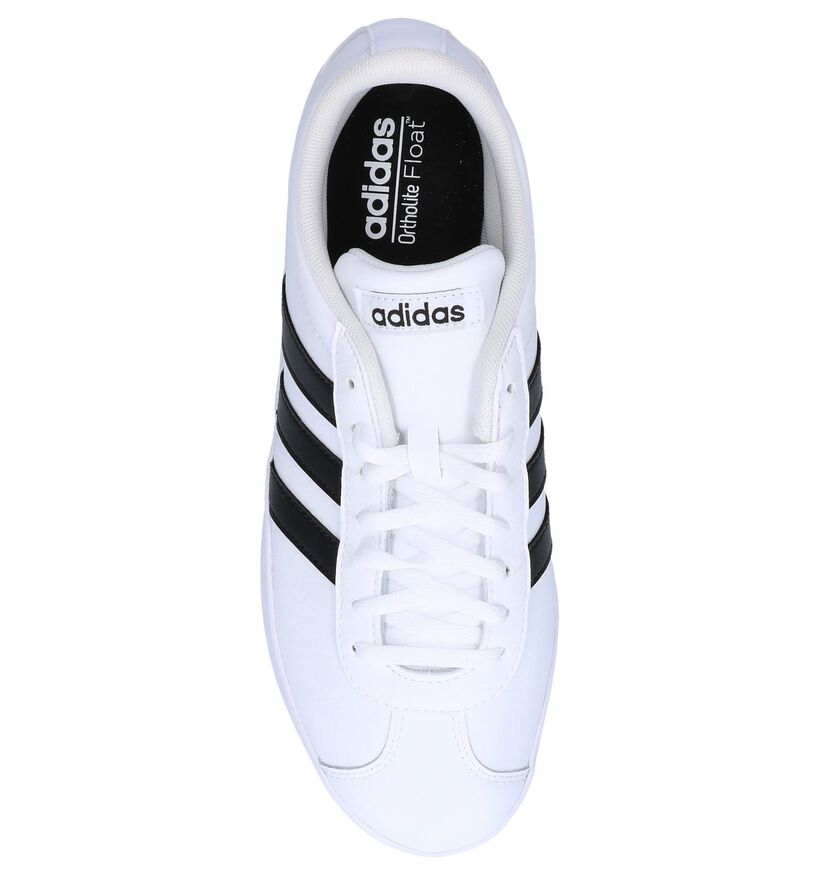 adidas VL Court 2.0 Baskets en Blanc pour hommes (319077) - pour semelles orthopédiques