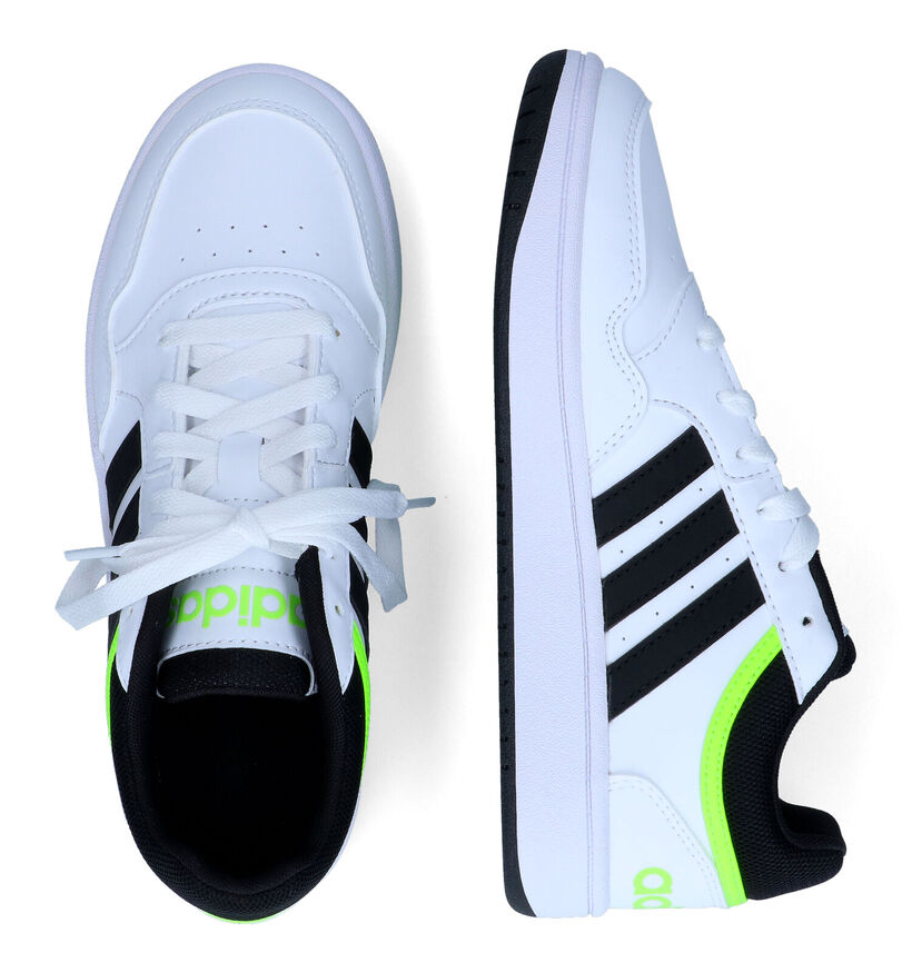 adidas Hoops 3.0 Witte Sneakers voor jongens (318804)