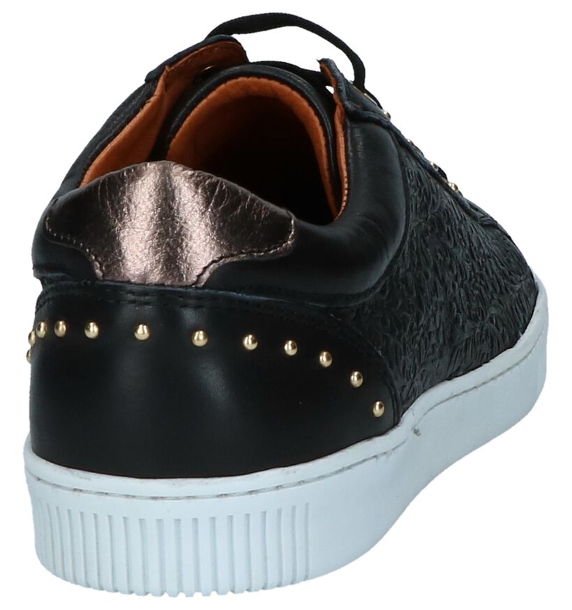 River Woods Lob Zwarte Geklede Sneakers, , pdp