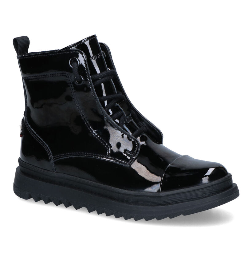 Geox Gillyjaw Bottines en Noir en simili cuir (317650)