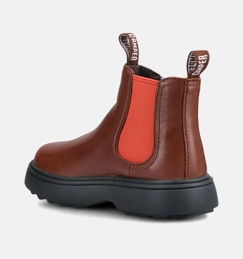 Camper Bruine/Blauwe Boots Chelsea voor jongens (376122) - geschikt voor steunzolen