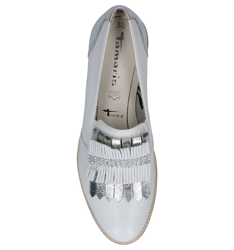 Tamaris Chaussures slip-on en Blanc en cuir (237695)