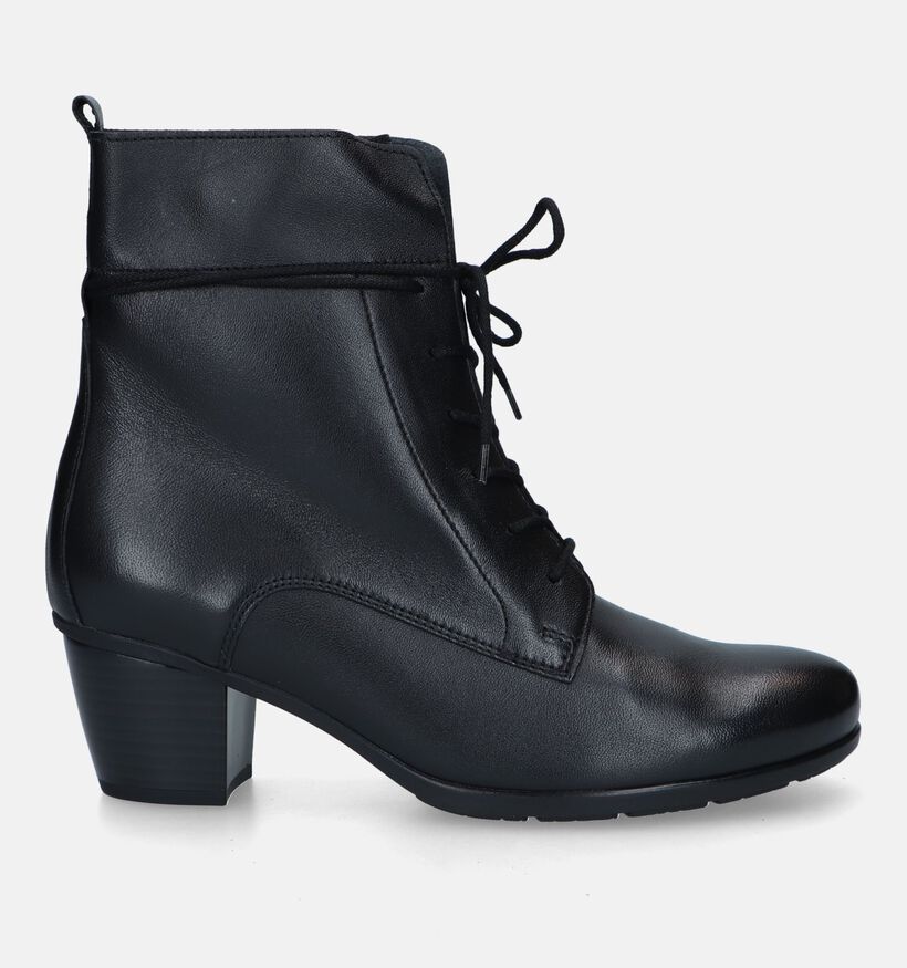 Gabor Best Fitting Bottines avec lacets en Noir pour femmes (331235) - pour semelles orthopédiques