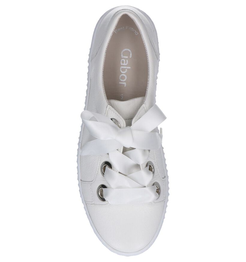 Witte Veterschoenen Gabor Best Fitting in leer (245524)