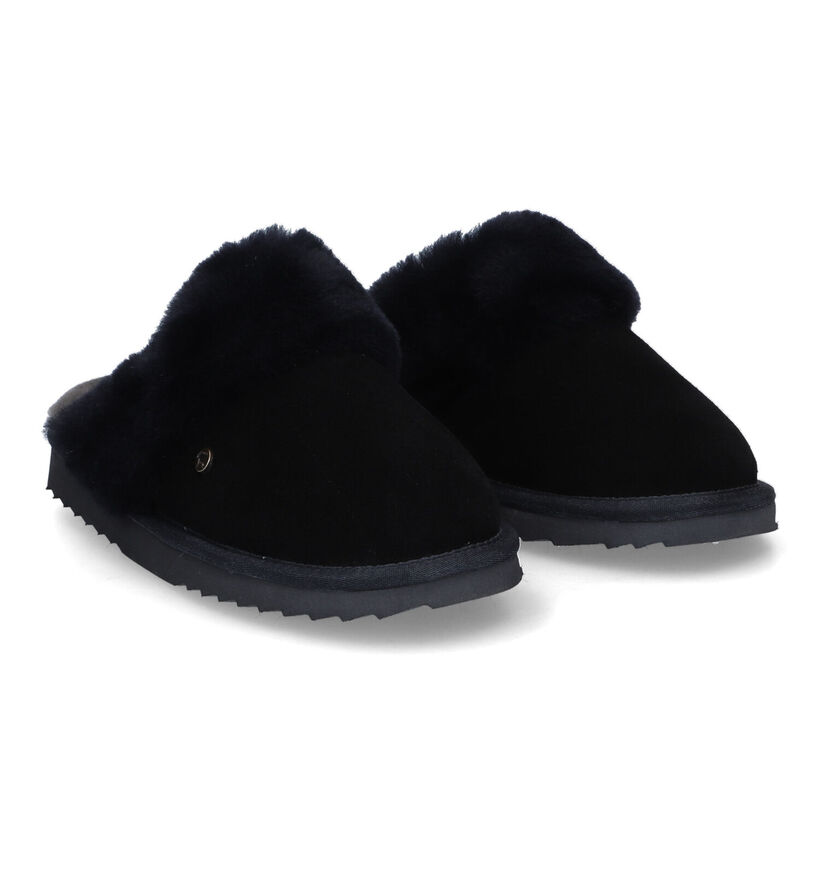 Warmbat Flurry Pantoufles en laine en Cognac pour femmes (329908)