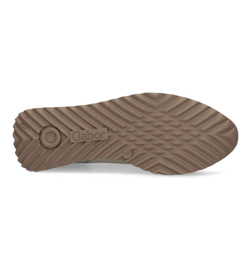 Gabor OptiFit Witte Sneakers voor dames (319478) - geschikt voor steunzolen