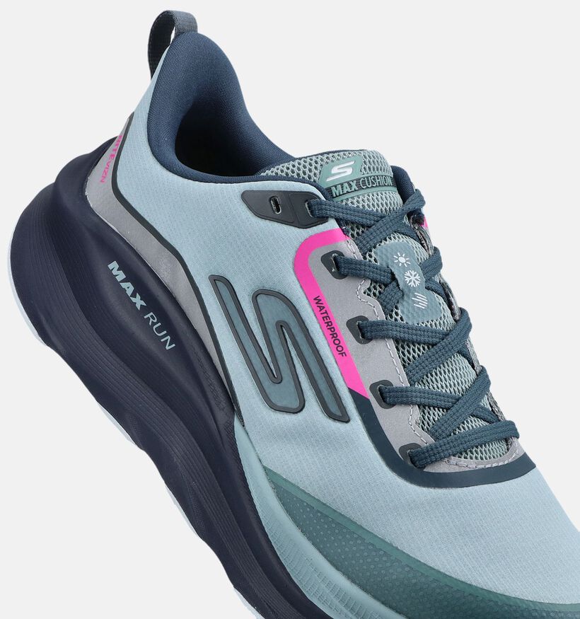 Skechers Max Run Vorteza Baskets basses en Bleu pour femmes (376911)