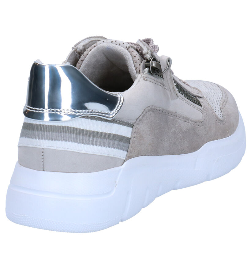 Jana Baskets casual en Gris en cuir (270834)