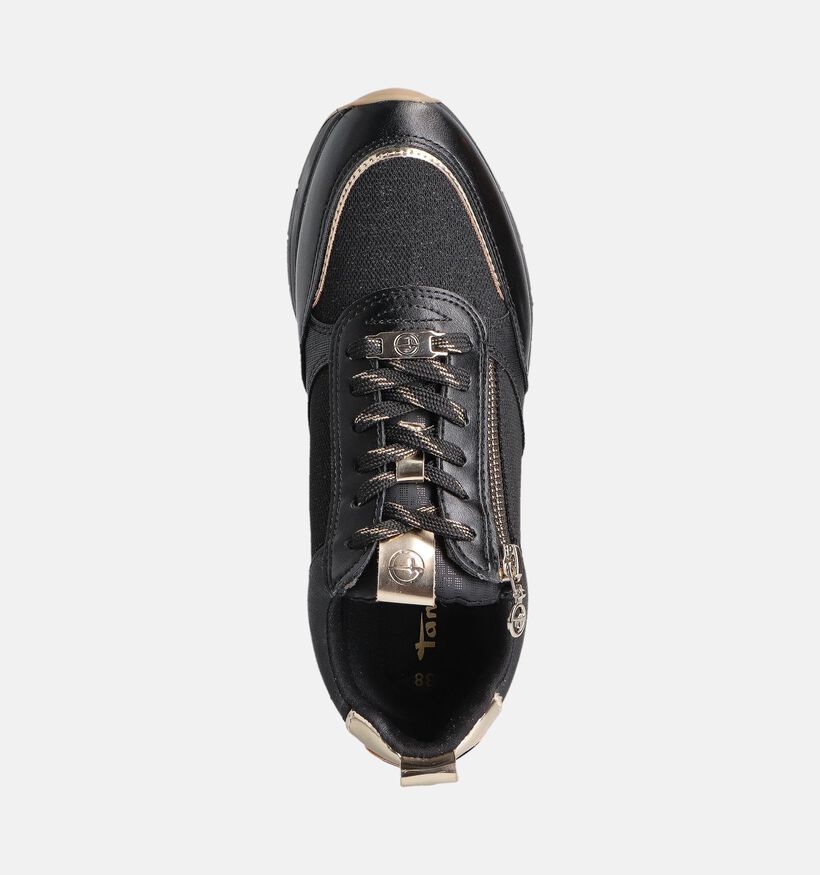 Tamaris Zwarte Sneakers met Rits voor dames (360669) - geschikt voor steunzolen