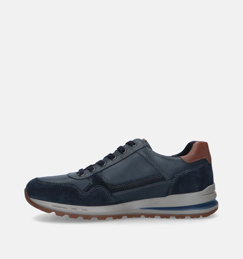 Mephisto Bradley Velsport Blauwe Veterschoenen voor heren (345986) - geschikt voor steunzolen