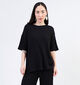 Pieces Lena T-shirt oversized en Noir pour femmes (342017)