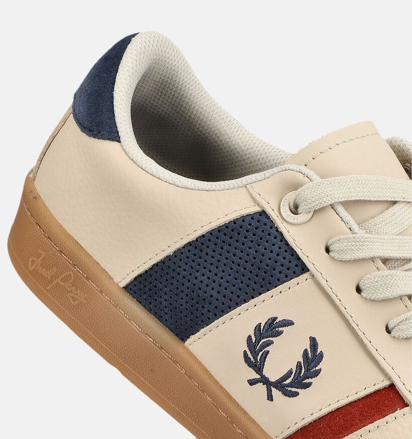 Fred Perry Leather Beige Sneakers voor heren (378092) - geschikt voor steunzolen